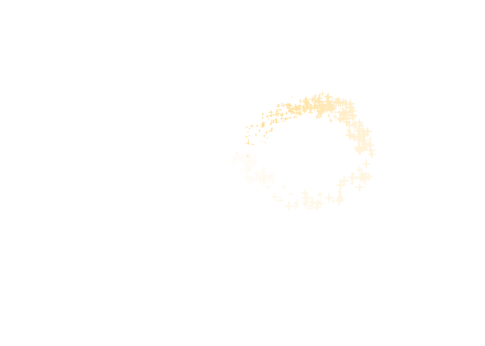 Sternenglitter-Animation in Form einer unendlichen liegen Acht auf transparentem Hintergrund